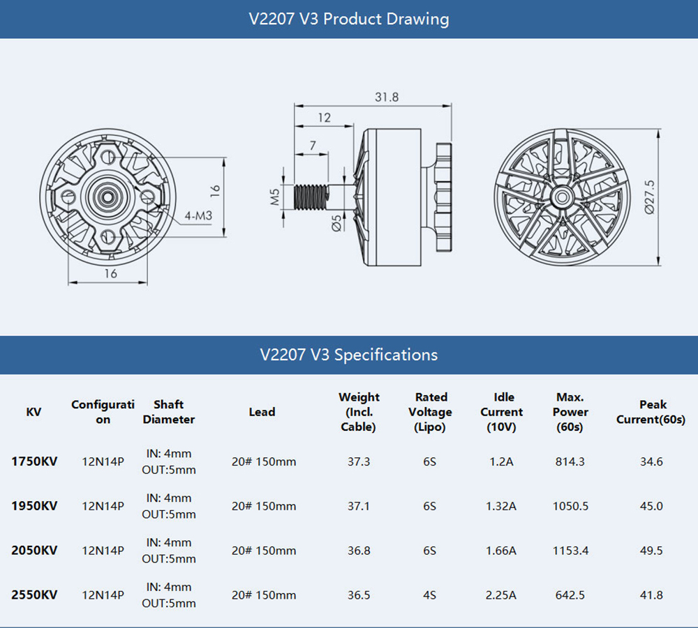 T-MOTOR-VELOX-V3-V2207-2207-1750KV-1950KV-2050KV-6S--2550KV-4S-Brushless-Motor-5mm-Welle-fuumlr-Cine-1994077-7